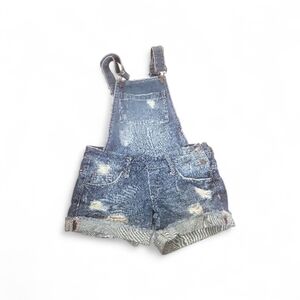 Garage Distressed Denim Blue Romper